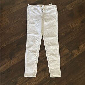 Hollister White Women’s Super Skinny Jeans